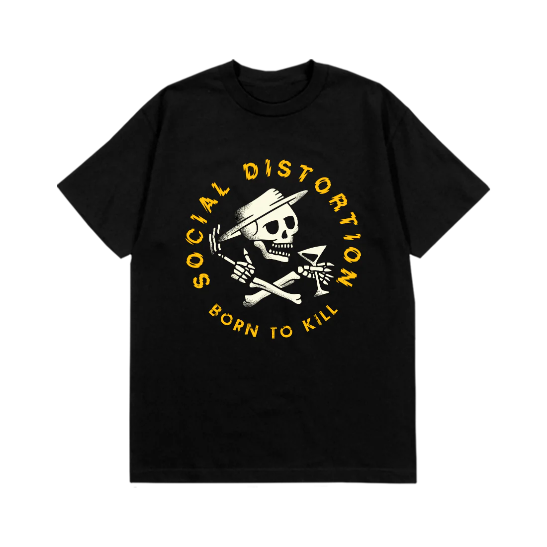 Born To Kill Crossed Skelly Emblem T-Shirt